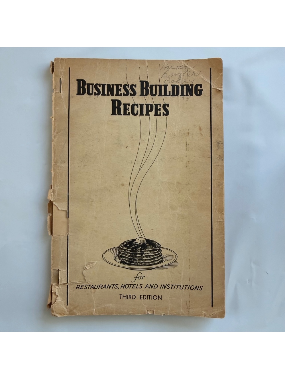 Business Building Recipes Third Edition Vintage Cookbook for Restaurants, Hotels
